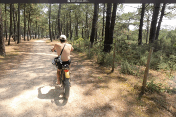 Excursion en Fat Bike dans la forêt de Biscarrosse